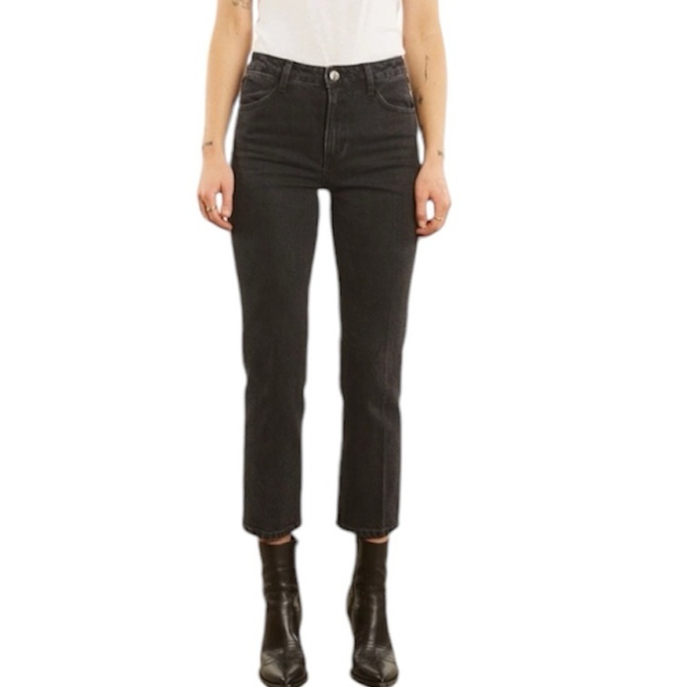 SPRWMN Jones Crop Straight Leg Denim Jeans